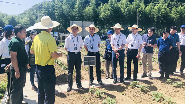 培訓(xùn)班現(xiàn)場(chǎng)觀摩耕地質(zhì)量監(jiān)測(cè)點(diǎn)